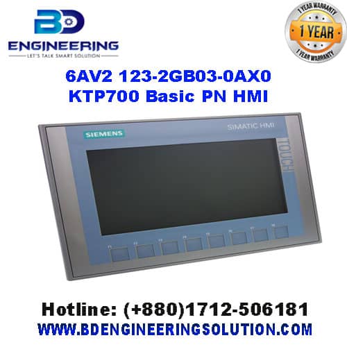 6AV2 123-2GB03-0AX0 KTP700 Basic PN HMI