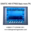 KTP600 SIMATIC HMI BASIC MONO PN 6AV6 647-0AB11-3AX0