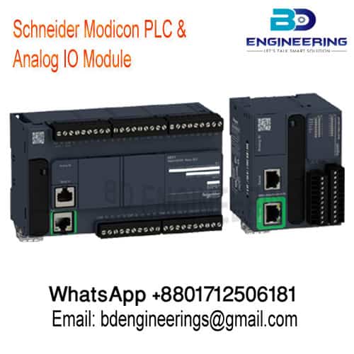 Schneider PLC Modicon TM221C16T with Analog Module IO TM3TI8T
