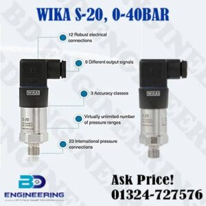 WIKA S-20 0...40BAR Pressure Transmitter